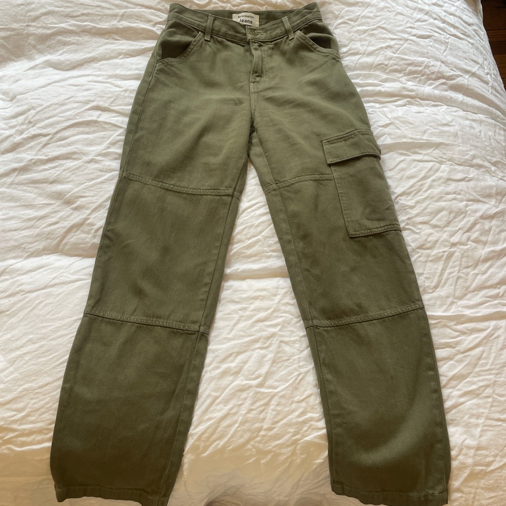 Reformation Olive Green Cargo Pants